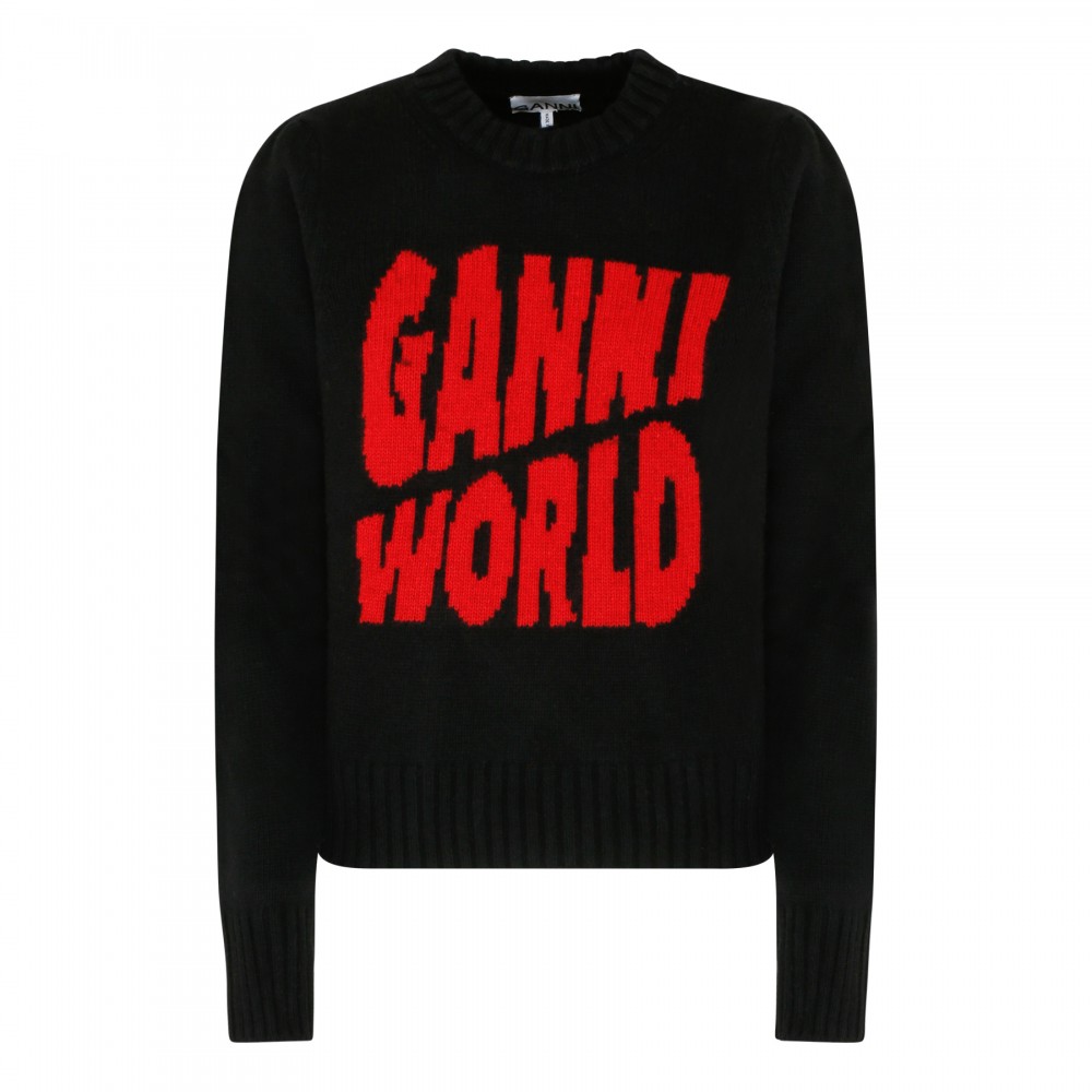 Logo black pullover
