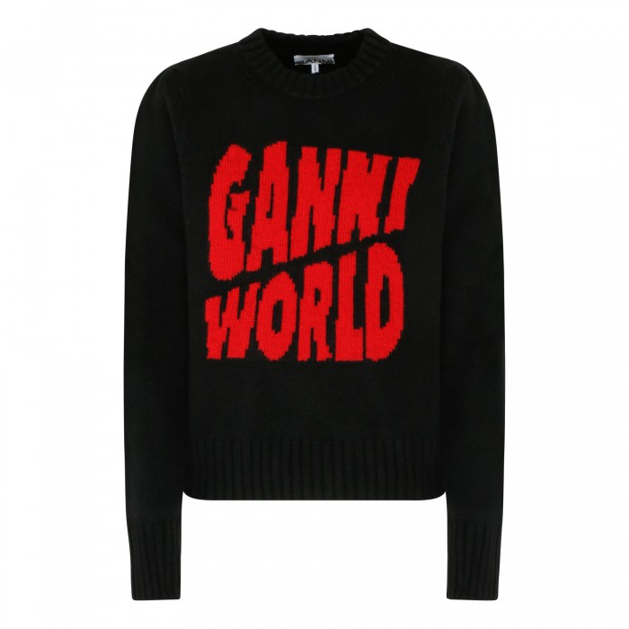 Logo black pullover