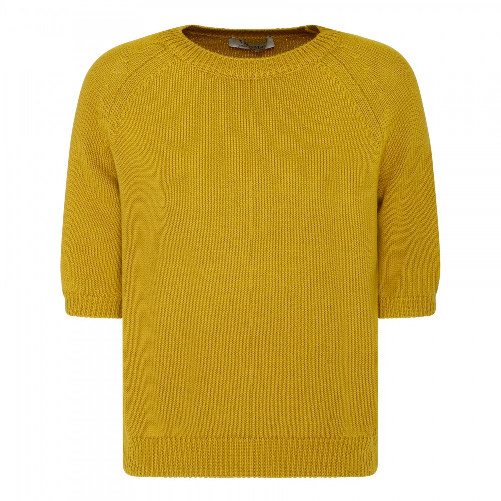 Ochre yellow cotton top