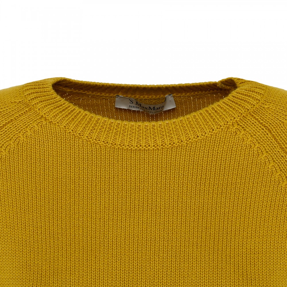 Ochre yellow cotton top