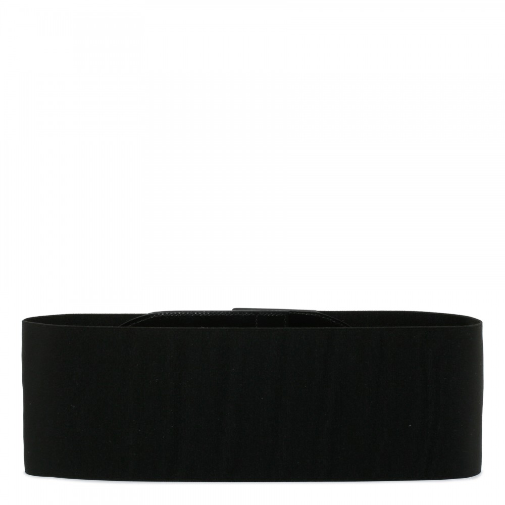 Black elastic corset belt