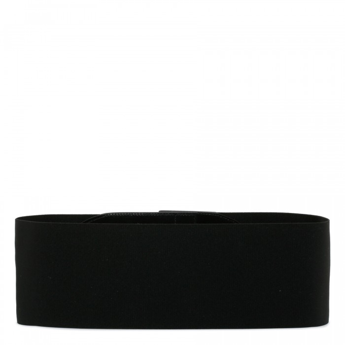 Black elastic corset belt