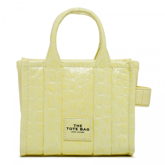 The Shiny Crinkle yellow micro tote