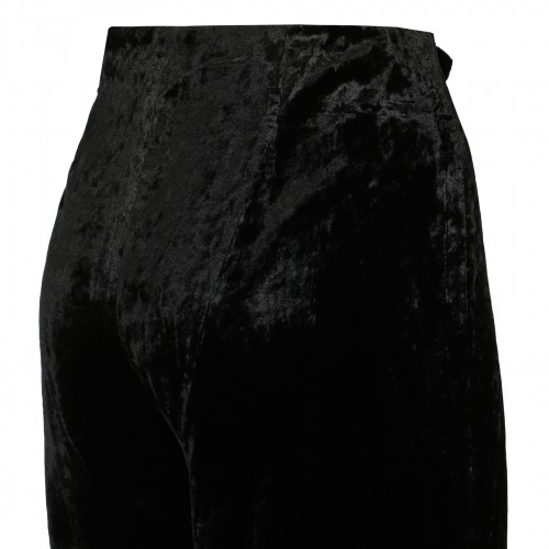 Velvet wide-leg pants 2