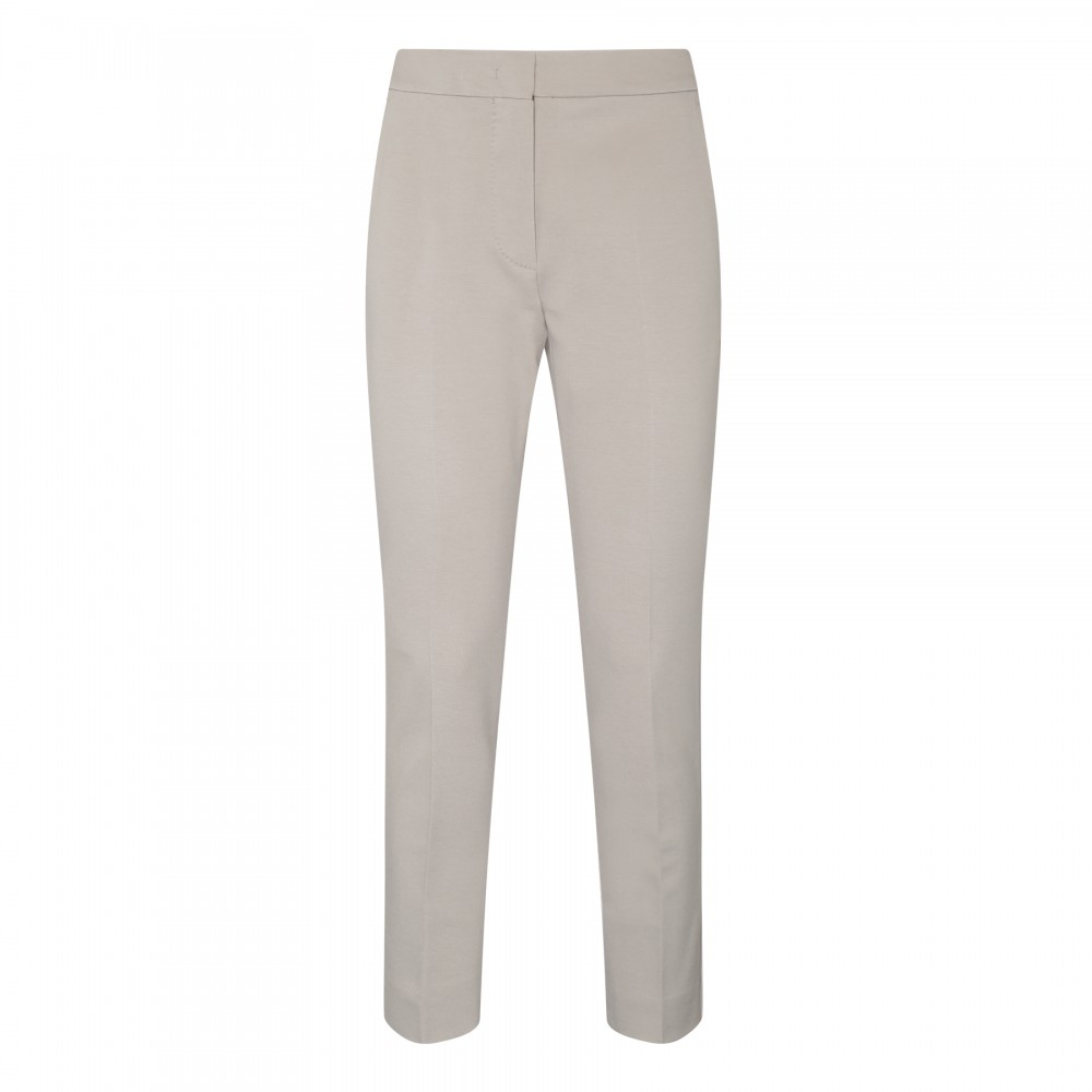 Ice white viscose blend pants