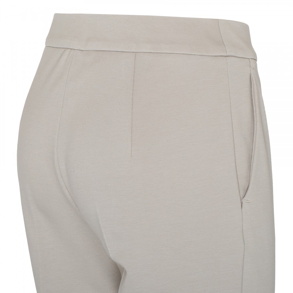Ice white viscose blend pants