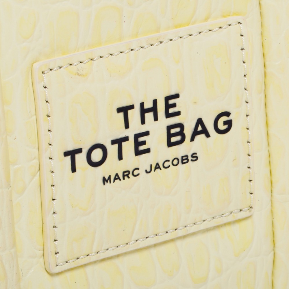 The Shiny Crinkle yellow mini tote