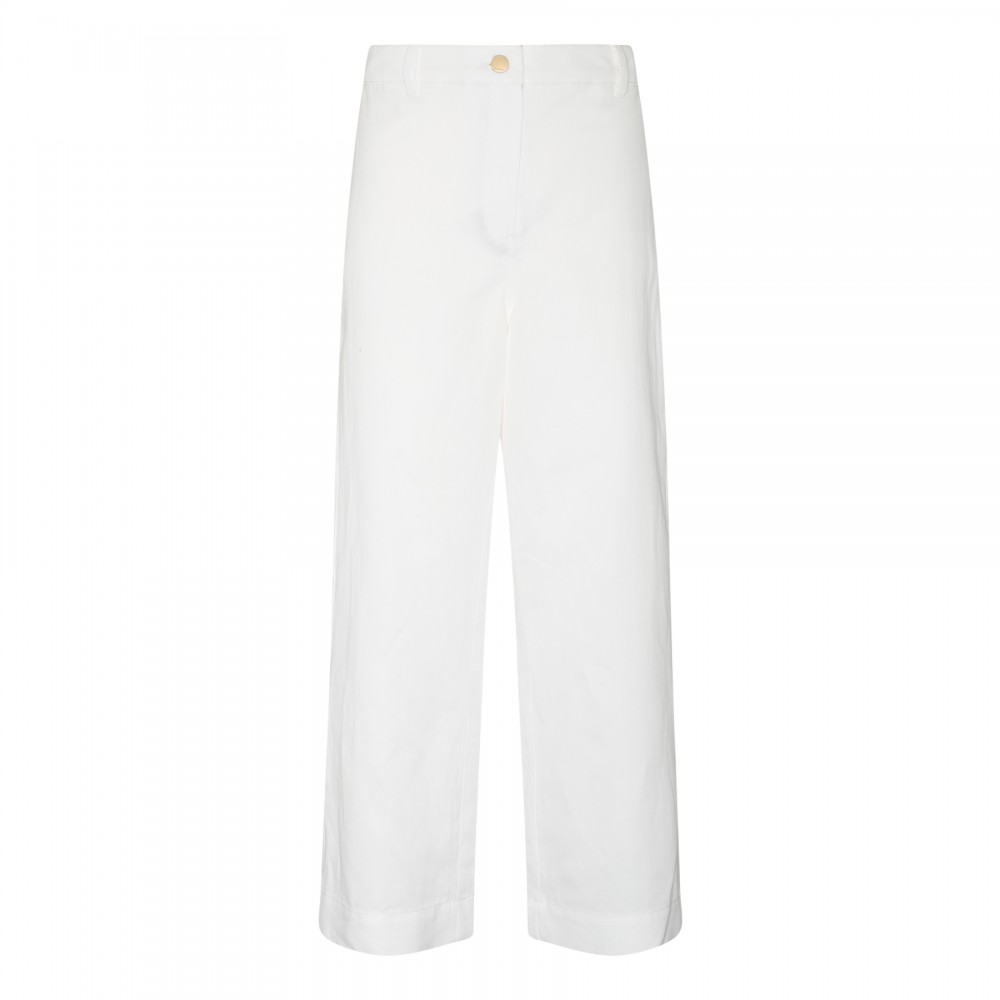 Cotton and linen blend pants