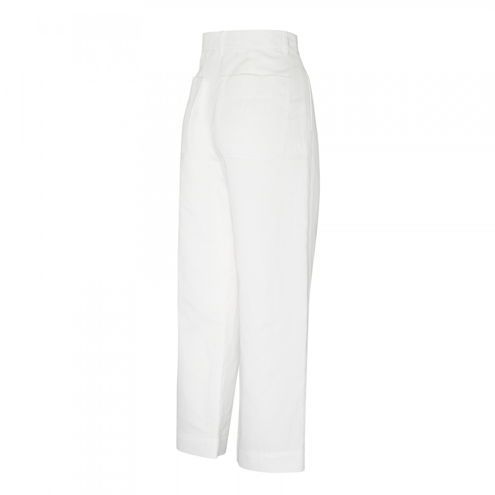 Cotton and linen blend pants