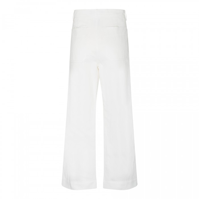 Cotton and linen blend pants