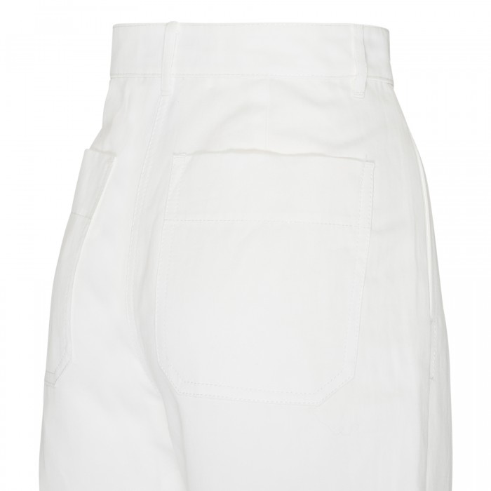 Cotton and linen blend pants