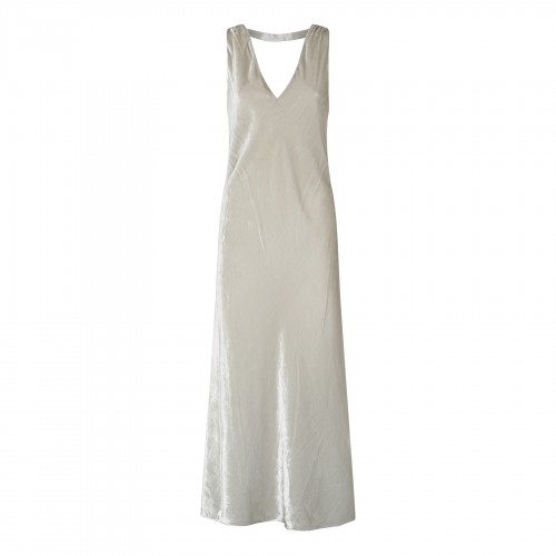 Silver velvet dress