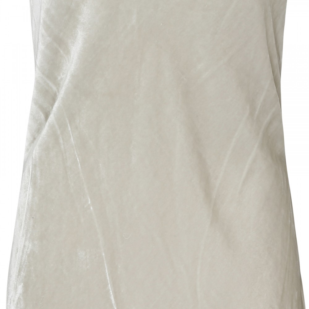 Silver velvet dress