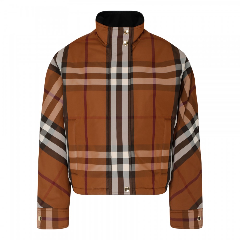 Check nylon jacket