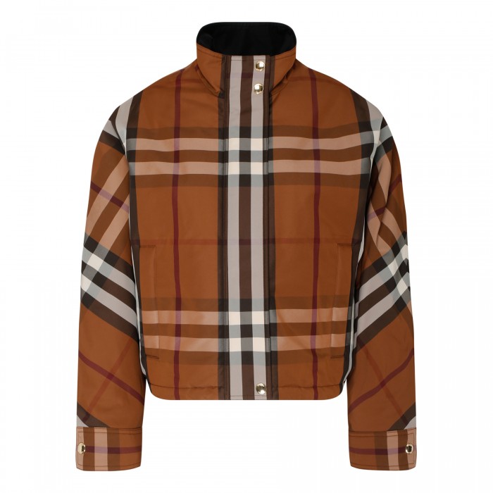 Check nylon jacket