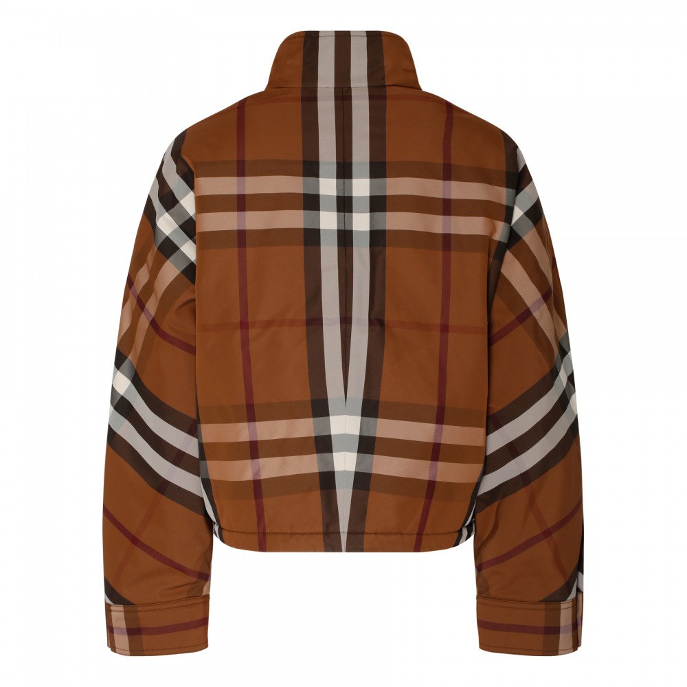 Check nylon jacket