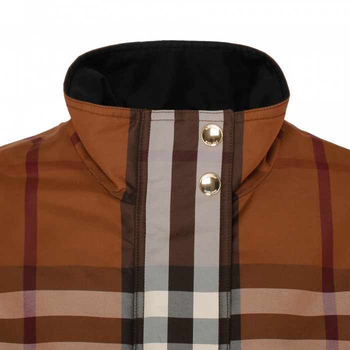 Check nylon jacket