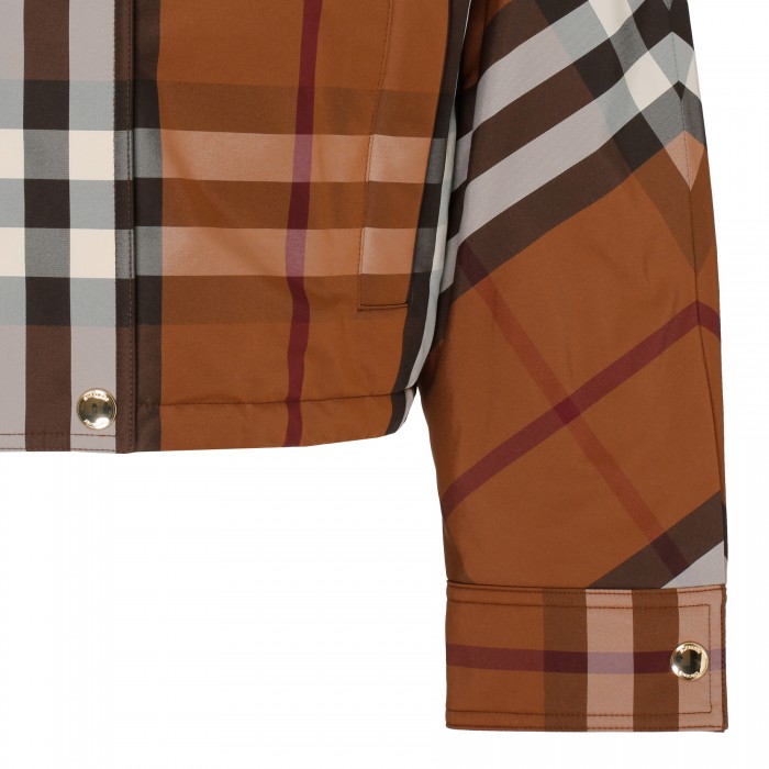 Check nylon jacket