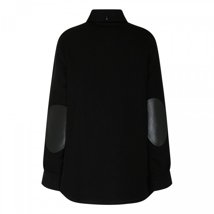 Embroidered leaf wool jacket