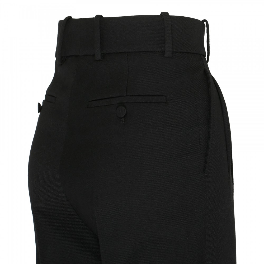 Black wool pants