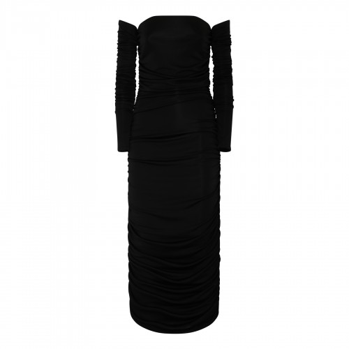 Linda draped midi dress