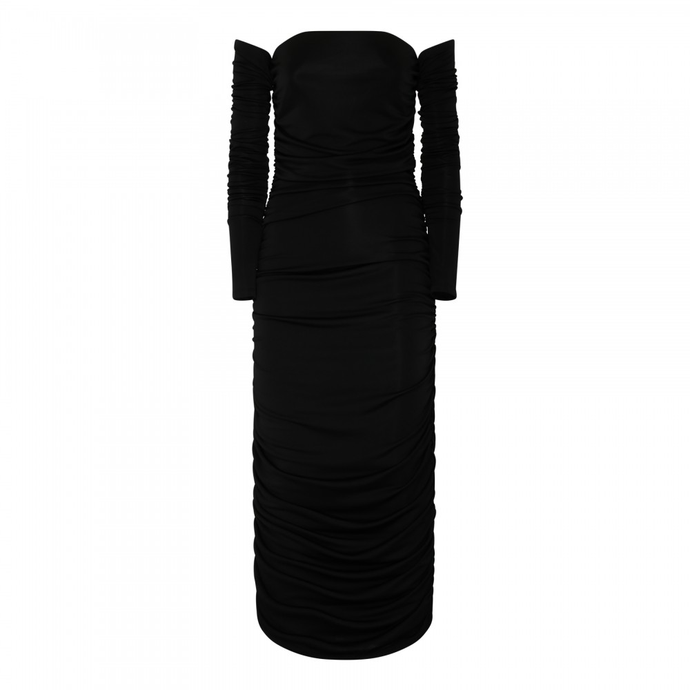 Linda draped midi dress