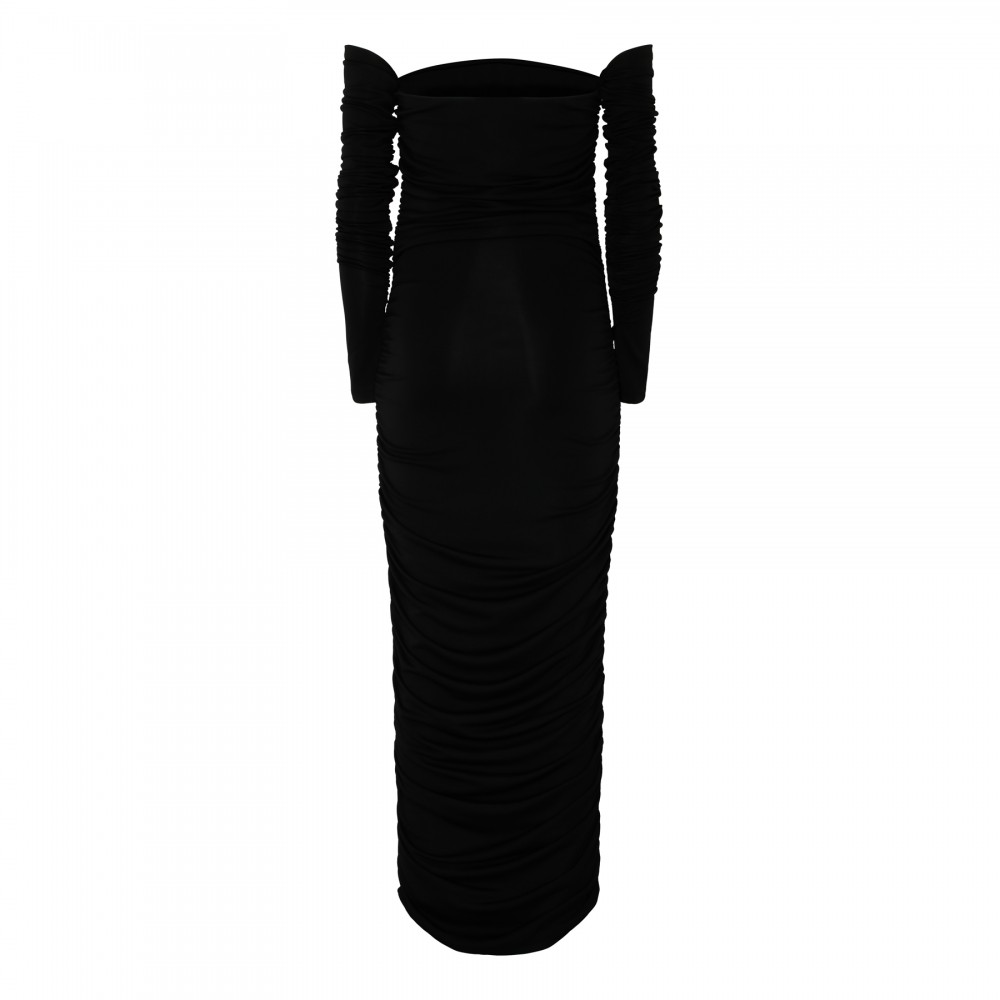 Linda draped midi dress