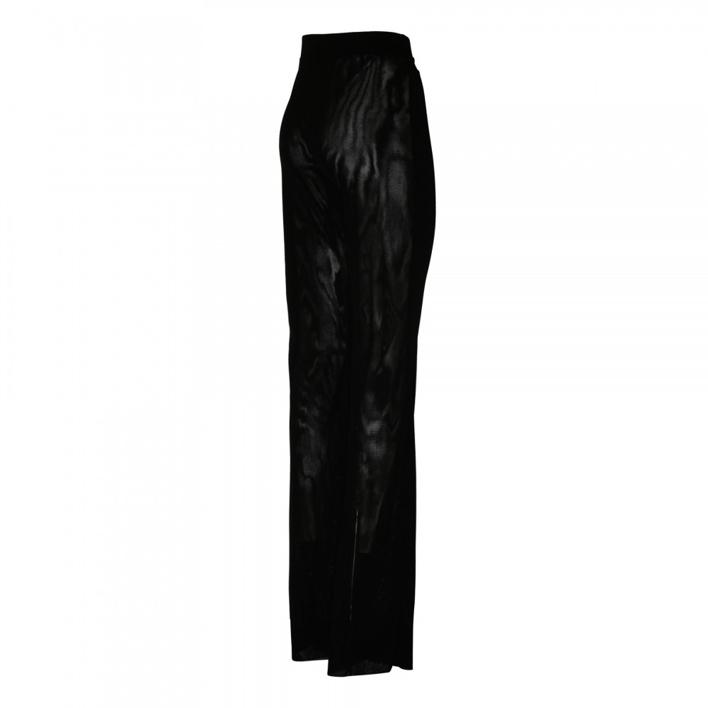 Gaia black tulle crepe pants