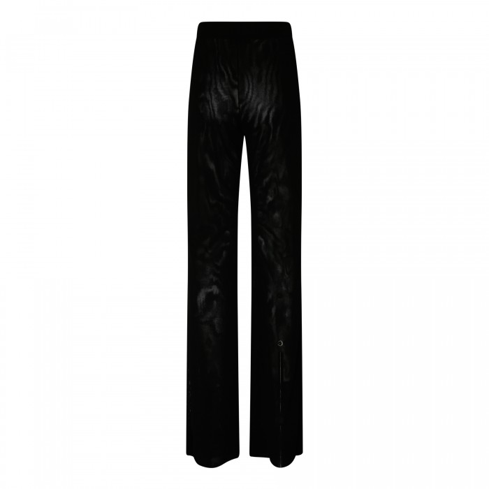 Gaia black tulle crepe pants