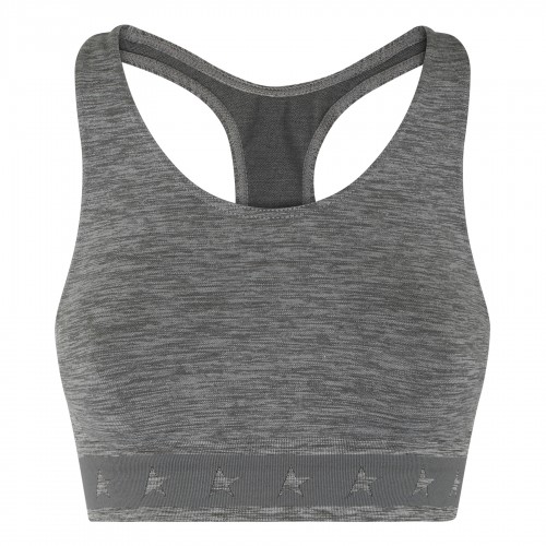 Gray melange athletic top
