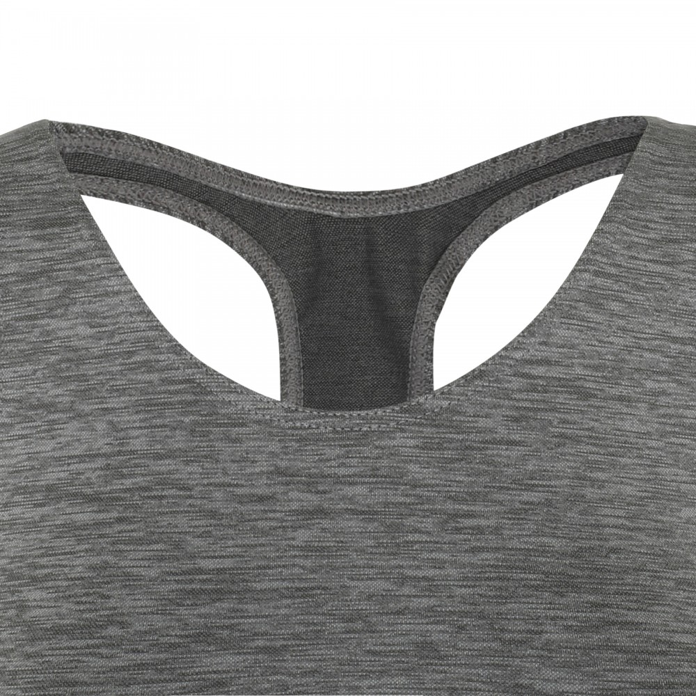 Gray melange athletic top