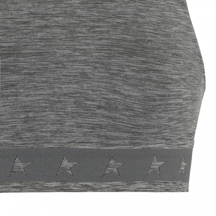 Gray melange athletic top