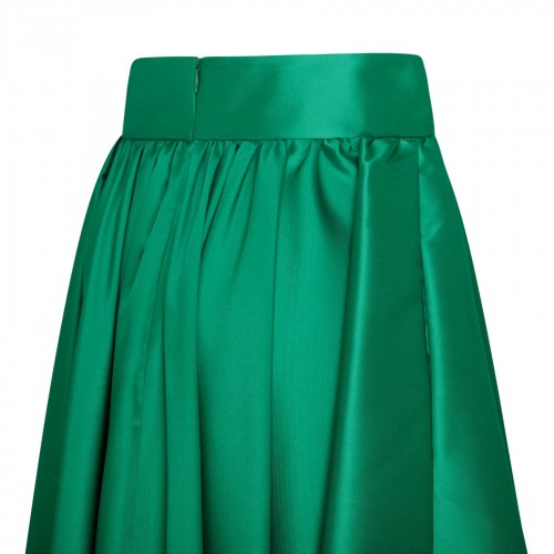 Green pleated skirt 2