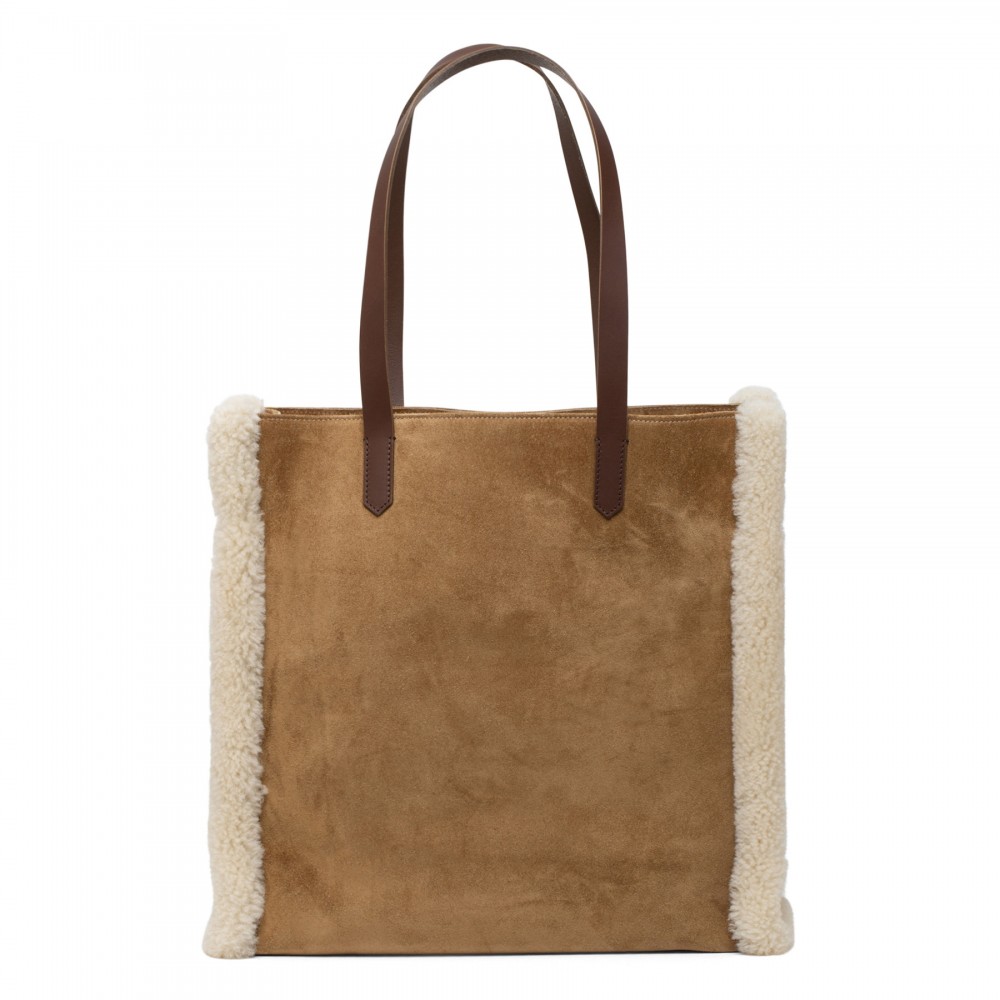California camel-hue tote bag