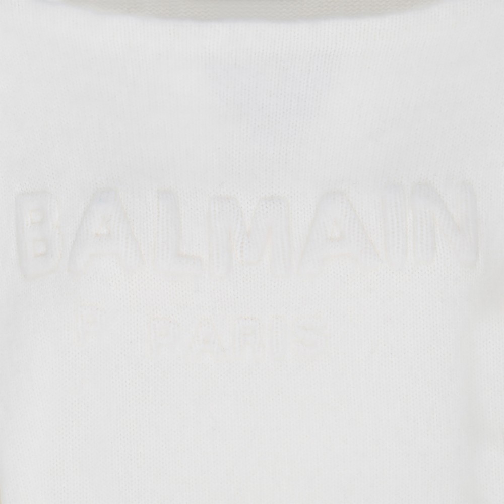 White brush wool blend sweater