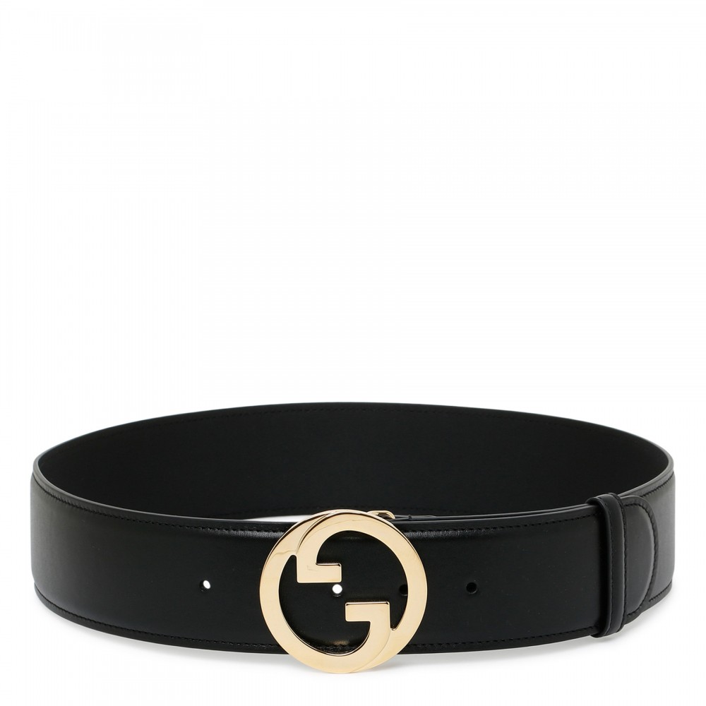 Black belt with round Interlocking G
