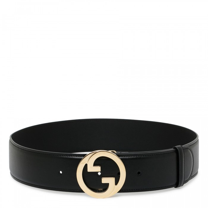 Black belt with round Interlocking G