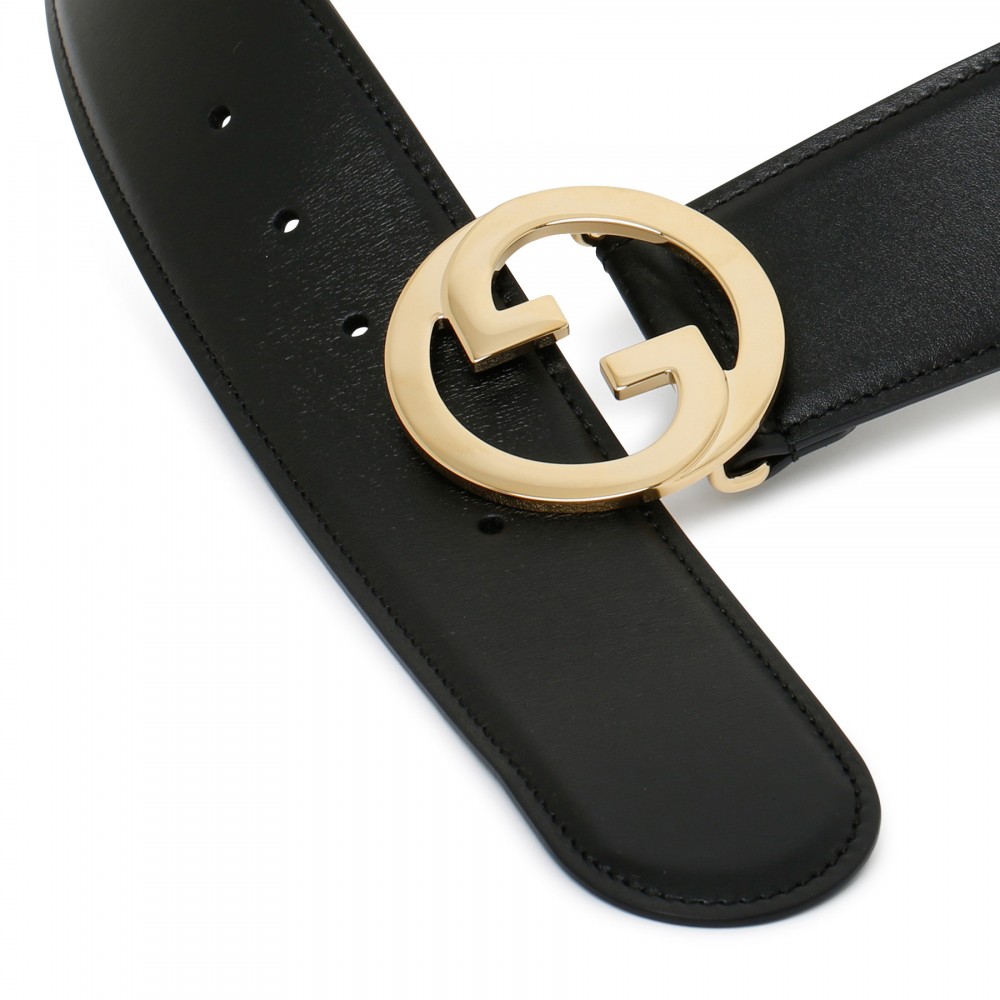 Black belt with round Interlocking G