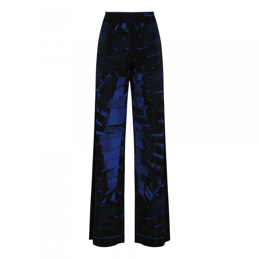 Jacquard palme pants